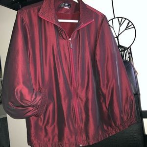 Reflective Burgundy Jacket!